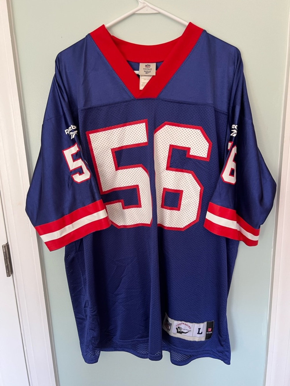 Reebok Lawrence Taylor 56 throwback NY Giants jersey Men’s Large